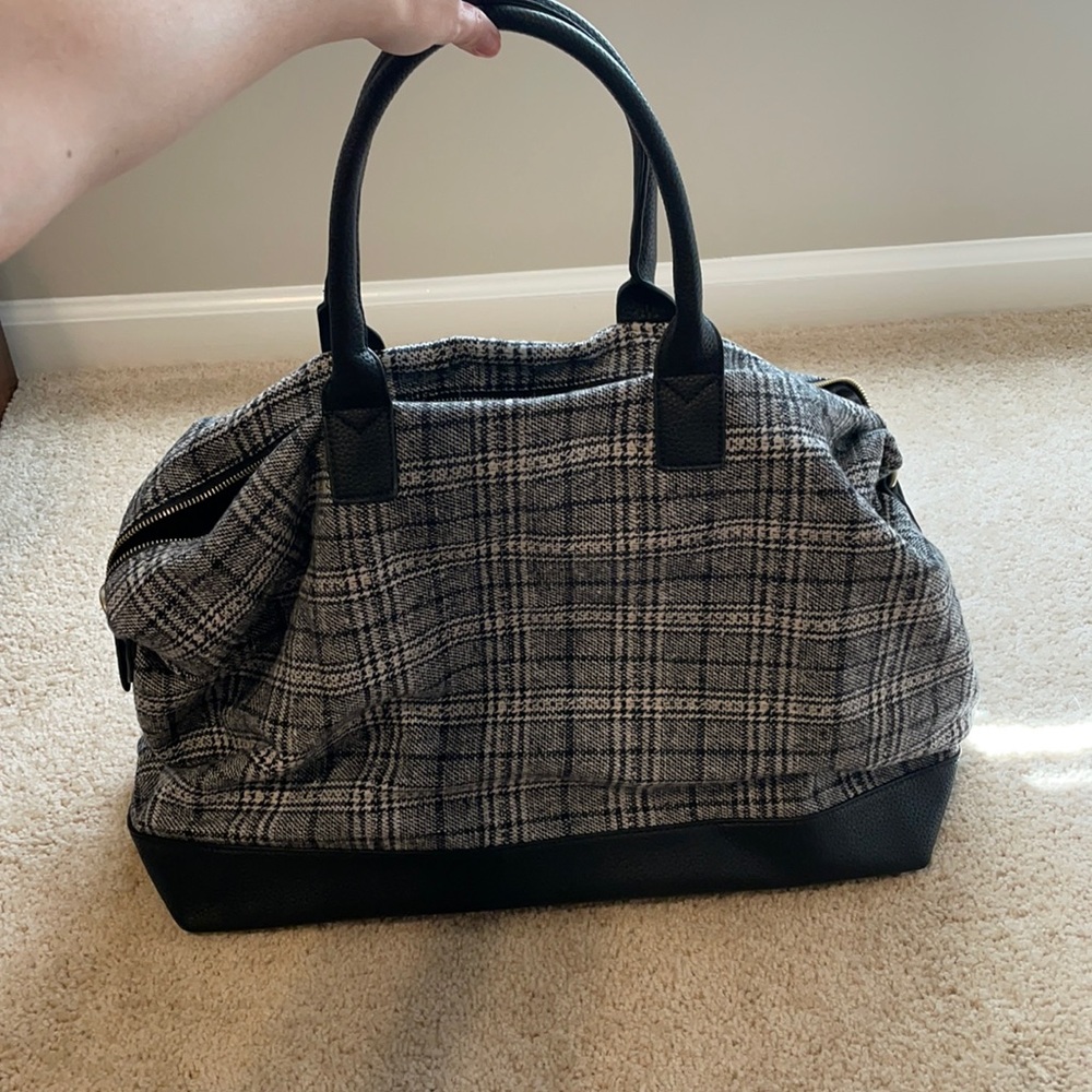 Plaid Duffle Bag
